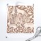 Neutral Woodland Animals Brown Botanical Deer Rabbit Fox Faux Linen Texture Mocha Mousse Cottagecore Country Rustic Nursery Custom Printed Fabric by Spoonflower Various Fabrics by the Yard or Fat Quarter